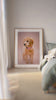 A mobile-friendly YOUNI.ONE video showing custom framed pet portraits in different styles, from soft modern edits to statement gallery pieces, created from meaningful pet photos for the home.